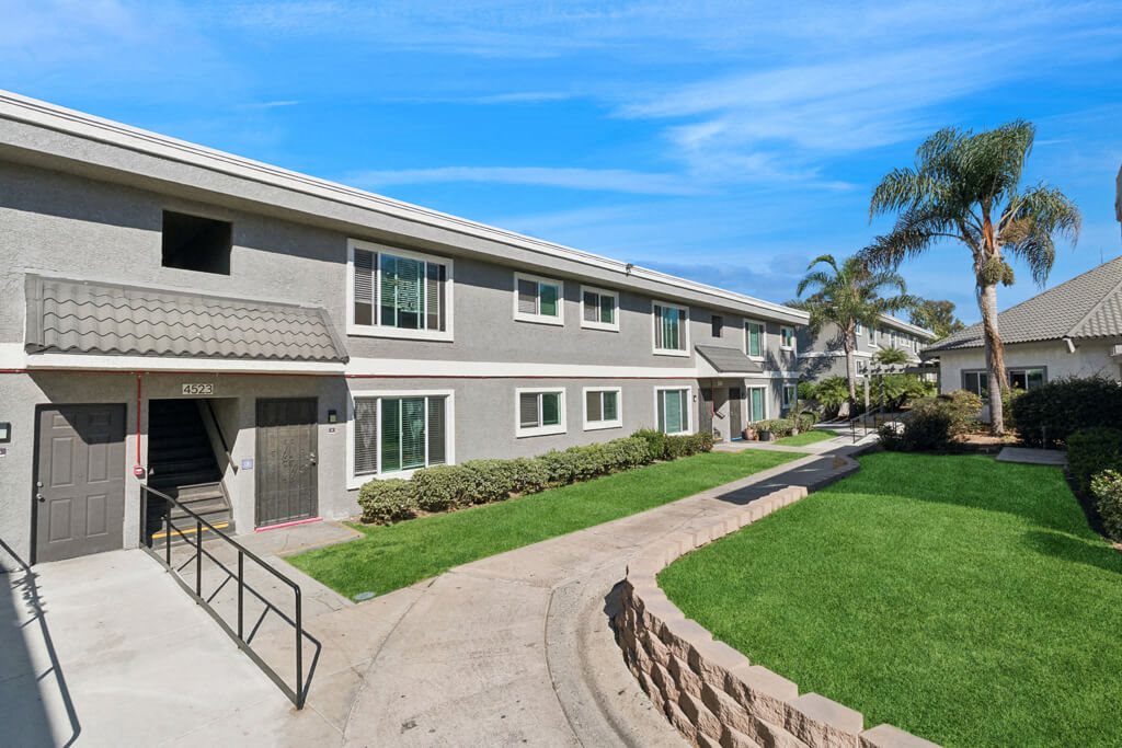 Exterior Building at Park Crest Apartments in San Diego CA